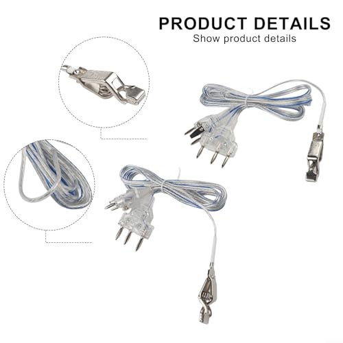 2Pcs Fencing Body Cords For Foil And Saber, 50Cm PVC-Copper Hand Line Clamp With Transparent Cable, Reliable Conductivity For Training And Competition