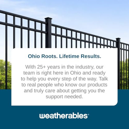 Weatherables Cypress Aluminum Gate Kit – DIY Kit for Backyard and Garden Fencing, Made with Durable Powder-Coated Aluminum that Combats Rust, Fading, and Corrosion (4’ Wide Gate Kit) - size: Cypress 4' Wide Gate Kit