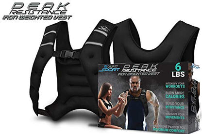 "Aduro Sport Weighted Vest Workout Equipment, 4lbs/6lbs/12lbs/20lbs/25lbs/30lbs Body Weight Vest for Men, Women, Kids" - style: 6 Pounds (2.72 KG)