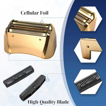 Shaver Replacement Pro Foil & Cutter,Compatible with Andis TS-1 Shaver Head - color: Rose Gold 4 Pack