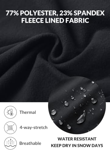 baleaf Womens Winter Horse Riding Pants Fleece Breeches Leggings - color: Black, size: X-Small