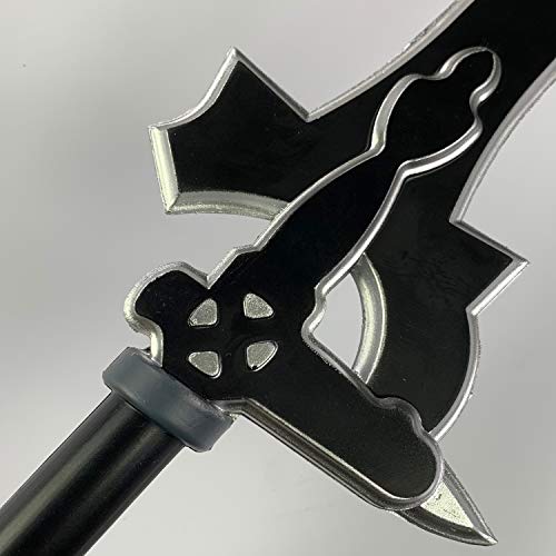 SAO Kiritos Foam Sword Fantasy One Hand Foam Medieval Sword, Rapier for Cosplay, Gift, Collections, and Props (E/DR/Sheath Combo)