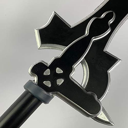 SAO Kiritos Foam Sword Fantasy One Hand Foam Medieval Sword, Rapier for Cosplay, Gift, Collections, and Props (E/DR/Sheath Combo)