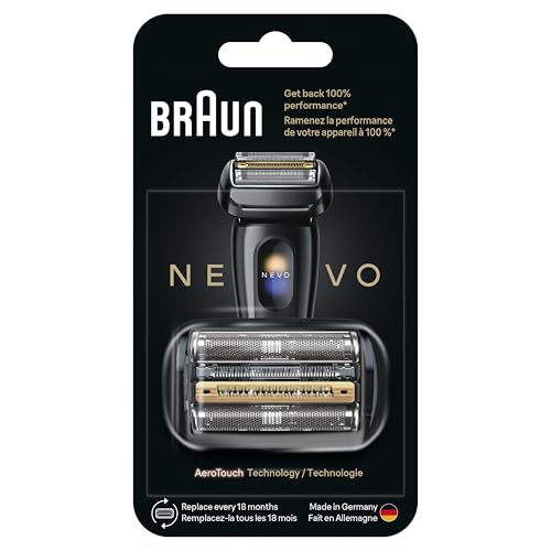 Braun NEVO Electric Shaver Original Replacement Head, Get Back 100% Performance, Upgrade to Braun's Most Advanced Electric Razor Head, with AeroTouch Technology