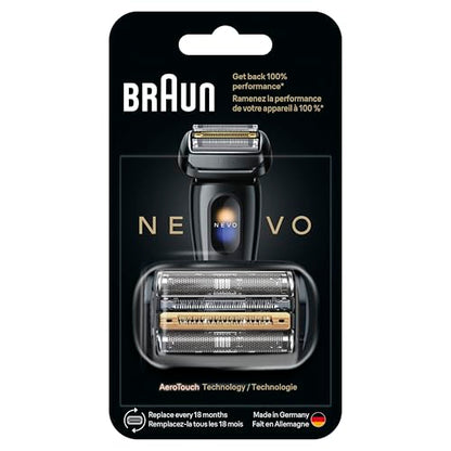 Braun NEVO Electric Shaver Original Replacement Head, Get Back 100% Performance, Upgrade to Braun's Most Advanced Electric Razor Head, with AeroTouch Technology