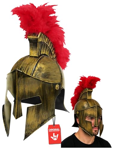 Nicky Bigs Novelties Morph Medieval Knight Greek Spartan Roman Helmet Costume Gold Gladiator Warrior Folding Face Mask - color: Gold