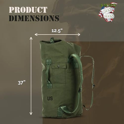 Ammo Can Man Style Nylon Tactical with Padded Duffle Bag Olive Drab Large