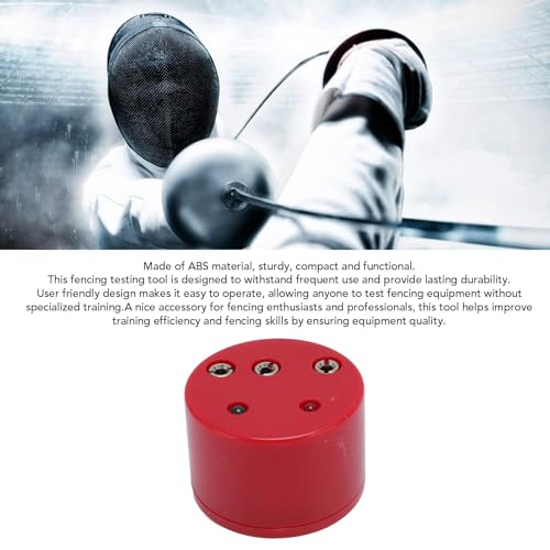 Fencing Tester,Foil and Epee Round Fencing Tester,Fencing Electric Sword Tester,Fencing Testing Box for Foil Epee Round Sword
