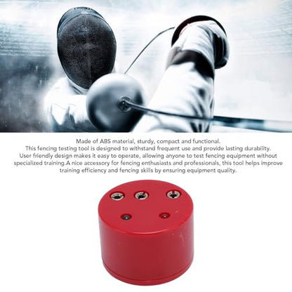 Fencing Tester,Foil and Epee Round Fencing Tester,Fencing Electric Sword Tester,Fencing Testing Box for Foil Epee Round Sword