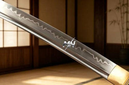 Handmade Japanese Tachi Katana T10 Carbon Steel Clay Tempered Sharp Blade