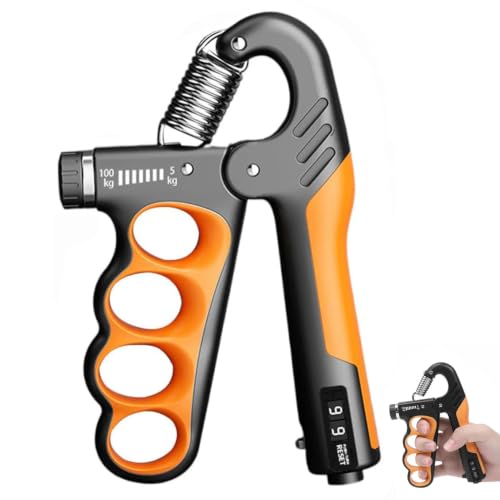 Adjustable Grip Strength Trainer Hand Gripper for Grip Strength - color: Orange
