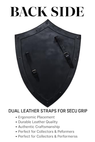 PIRU Medieval Knight Shield All Metal Handcrafted Medieval Armour Shield Gift
