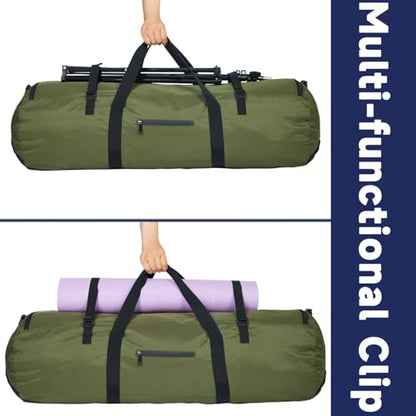 Arxus Duffle Bag 30L/50L/90L Long Travel Bag for Baseball Bat Tent Large - color: Green, size: 90L