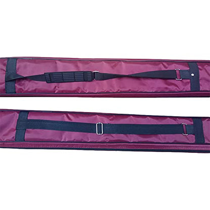 Waterproof Kung Fu Tai Chi Sword Case Double Layer Carrying Bag - color: Navy&Yellow