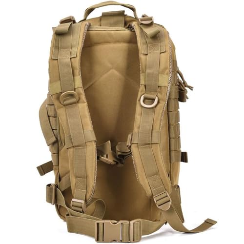 Military Tactical Assault Pack Backpack Army Molle Bug Out Bag Backpacks Small Rucksack for Outdoor Hiking Camping Trekking Hunting Brown - color: Brown-tan
