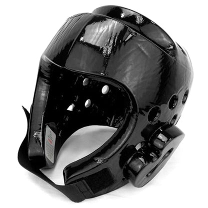 AAMA Custom Foam Sparring Gear Set - Foam Headgear, Olympic Style Chest Guard, Foam Punch and Kick - color: BLACK