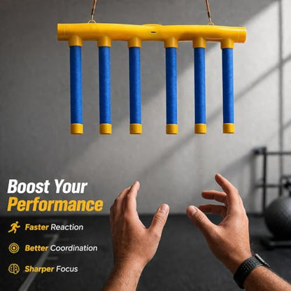 Reflex Challenge Drop Stick Game, Falling Sticks Reaction Time (Yellow)