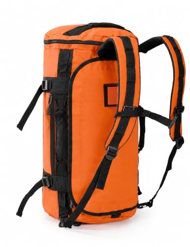 MIER Large Duffle Bag Backpack for Travel Camping Gym Sports, 45L/60L/90L - color: Orange, size: 45L