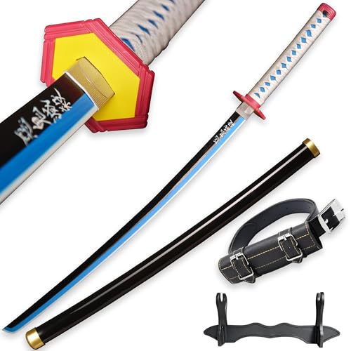 SV Anime Demon Sword Katana 41 Inch Decorative Collectible Gift Cosplay Sword,Various Styles Available - size: 41 in-Giyuu