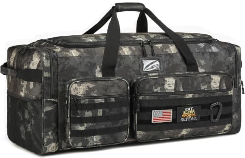 130L Extra Large Duffle Bag for Men, Heavy Duty Large Duffle Bag for Travel - color: Dark CM, size: 130L
