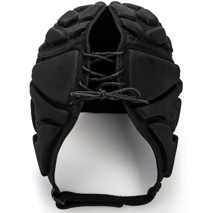 ZENFUN Rugby Helmet Shell, Soft Padded Headgear for Soccer, Protective Football Headguards for Youth, Scrum Cap for Kids, Medium/Large/Extra Large Size - size: X-Large