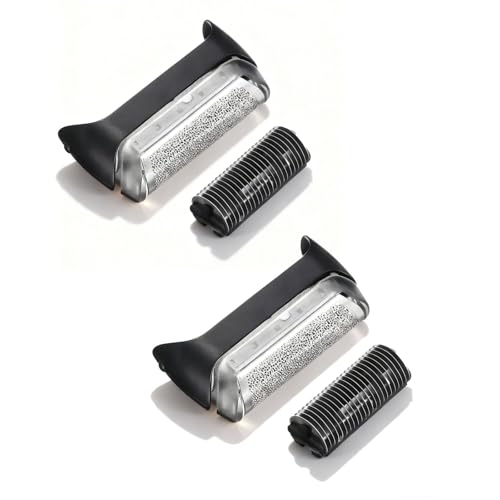 2 Pack 10B 190s-1 Replacement Foil and Cutter for Br-aun Series 1/Cruzer