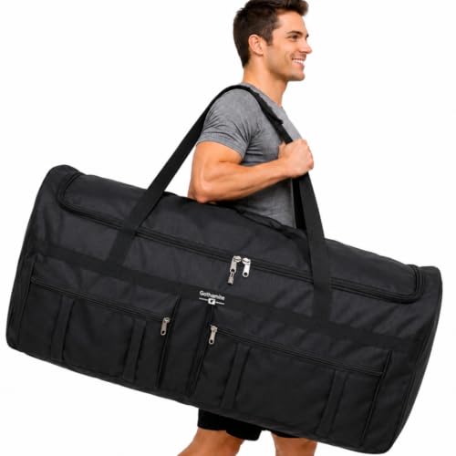 Gothamite 46-inch Rolling Duffle Bag with Wheels, XL Duffle Bag With Rollers, Heavy Duty Oversized Storage Bag - size: 46"