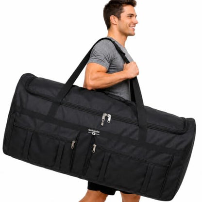 Gothamite 46-inch Rolling Duffle Bag with Wheels, XL Duffle Bag With Rollers, Heavy Duty Oversized Storage Bag - size: 46"