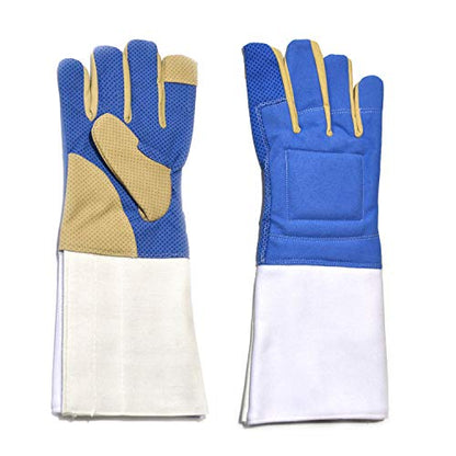 LEONARK Fencing Gloves Foil Epee Saber - Mittens Fencing Match Bout Practice - Professional Fencing Gear Fencer - 1 Pack (Basic Right, M) - size: Medium
