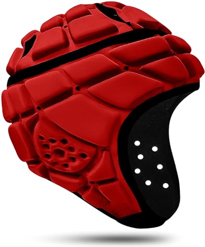 Great Call Athletics Pro Rugby Scrum Cap - color: Red, size: Large