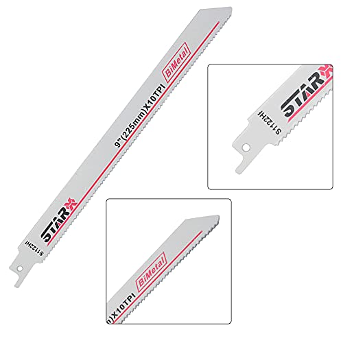 HCS Sabre Saw Blades S1122HF Metal Cutting reciprocating for Wood, Plastic, Aluminum, Sheet (5pcs/Set)