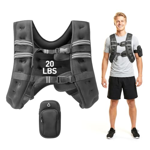 Weighted Vest for Women Men, Weight Vest for Walking, Adjustable Weight Training Vest for Workout, Running, Exercise