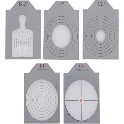 LaserPET™ II Electronic Target Shooting Training System w/ 9mm SureStrike™ Laser Cartridge | Reactive Dry Fire Trainer w/ Shot Timer for Accuracy & Skill Development - size: Red Visible Cartridge