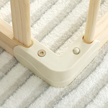 Baby Playpen Play Fence Gate Play Pen Wood Large,Playpens for Babies and Toddlers Kids Indoor,Baby Play Yards Gym - size: 120x160x61 cm