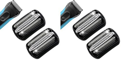 2Pack 32B Series 3 Electric Shaver Replacement Head Accessories Compatible with S3 Foil & Cutter Razor Heads, Accessories for S3 3040s 3010s 310s 3000s 3050cc 3080s 390cc Etc (Pack of 2) - size: 1 Count (Pack of 4)