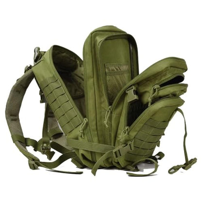 REEBOW GEAR 38L Tactical Backpack for Men 3 Day Military Bug Out Bag - color: Green