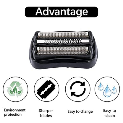 21B Replacement Foil and Cutter Compatible with Braun Series 3