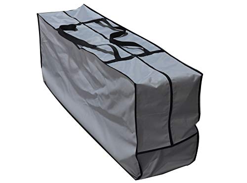 Outdoor Rectangular Cushion/Cover Storage Bag, Protective Zippered Storage Bags with Handles, 50''L x 13''W x 20''H, Grey - color: Grey, size: 50"X13"X20"