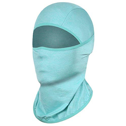 Achiou Ski Mask Balaclava Shiesty, Cooling Ice Silk Motorcycle Face Cover - color: Blue