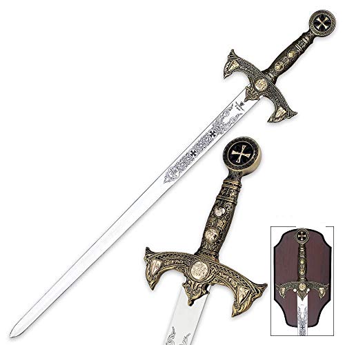 Knights Templar Sword with Plaque