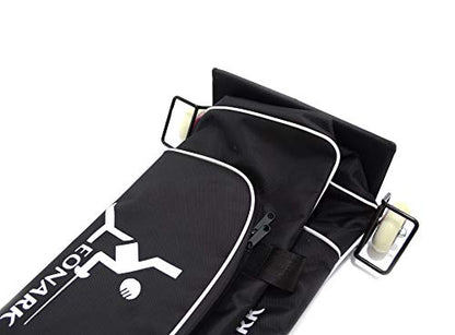 LEONARK Fencing Draw-bar Wheel Bag for Epee Saber and Foil - Hema Sword Bag Trolley Case for Fencing Suit and Mask - color: Wheeled Black