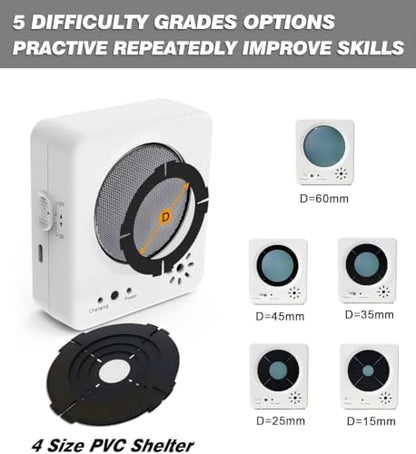 BOOLIT EYE Dry Fire Training System, Laser Cartridge and Personal Electronic Target kit Safely Practice Steel Plate Sound and Flash Feedback - style: 9mm & Target