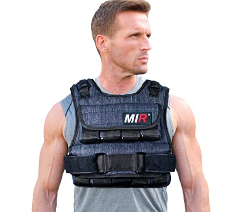 miR Air Flow Weighted Vest with Zipper Option 20lbs - 60lbs Solid Iron Weights Machine Washable. Workout Vest for Men and Women - size: 20lbs, style: Standard