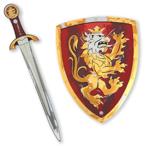Liontouch - Noble Knight Foam Sword & Shield for Kids, Red - Age 3-8 Years - color: Red