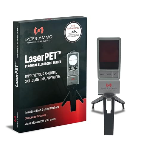 LaserPET/LaserPET II Dry Fire Training Target Multi Laser Compatible Personal Electronic Target Training System, Improve Your Shooting Anytime, Anywhere with Your Personal Firearm - style: LaserPET