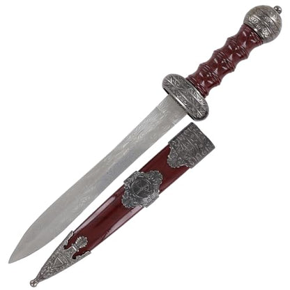Armory Replicas™ Roman-Style Collectible Daggers – 14" Stainless Steel Historical Replicas with Ornate Handles & Sheaths – Display-Ready Gift for Collectors, Reenactors & Cosplay - style: Roman Elite