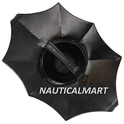 NauticalMart Grand Master Blackened Medieval European Fencing Buckler Steel Shield