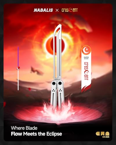 Nabalis Crescent -Balisong Trainer Butterfly Knife - color: Black