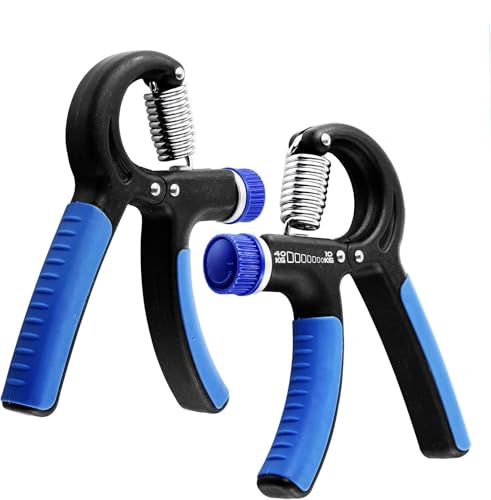Grip Strength Trainer Hand Gripper Exerciser Strengthener with Adjustable Resistance 22-90 Lbs (10-40kg), Forearm Finger Strengthener Hand Exerciser for Muscle Building and Injury Rehabilitation