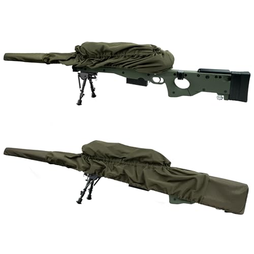 Fast Rifle Case Gun Cover for Hunting Range Shooting - 42.5" to 58" - color: Pure Green